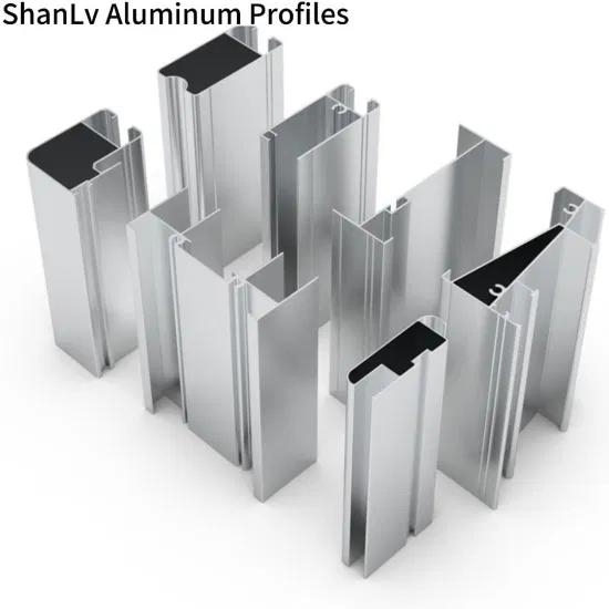 Perfil de alumínio extrudado de alumínio 6063 personalizado para armário de cozinha