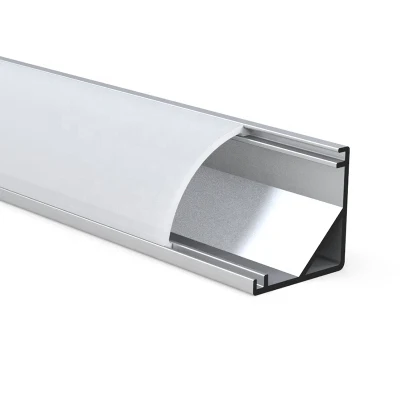 Canal de alumínio do perfil do diodo emissor de luz da luz de canto do guarda-roupa 1/2m do armário da tampa da opala de PMMA